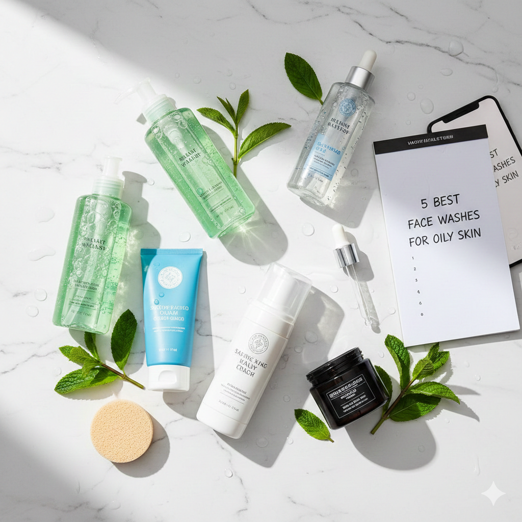 5 Best Face Washes for Oily Skin
